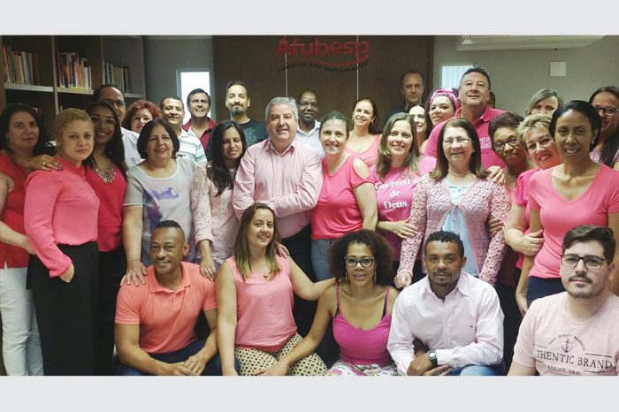 Afubesp se veste de rosa para marcar o dia de luta contra câncer de mama