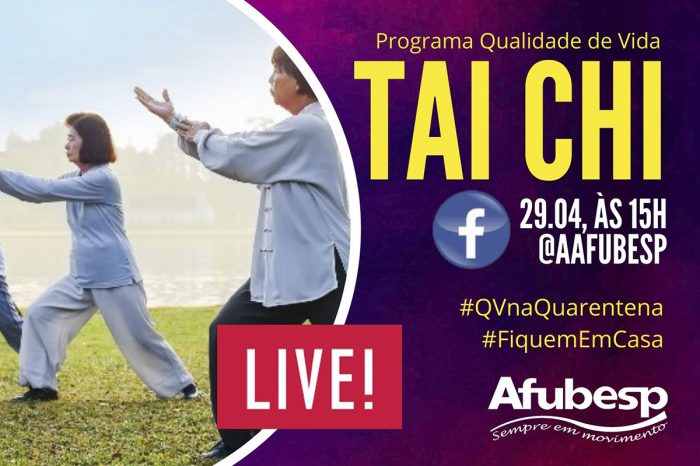 #QVNaQuarentena | Live de Tai Chi Chuan nesta quarta-feira (29)